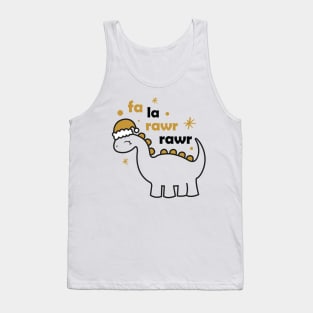 Fa la rawr rawr Christmas Dino Tank Top